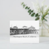 Huntington Beach , California Pier Briefkaart (Staand voorkant)