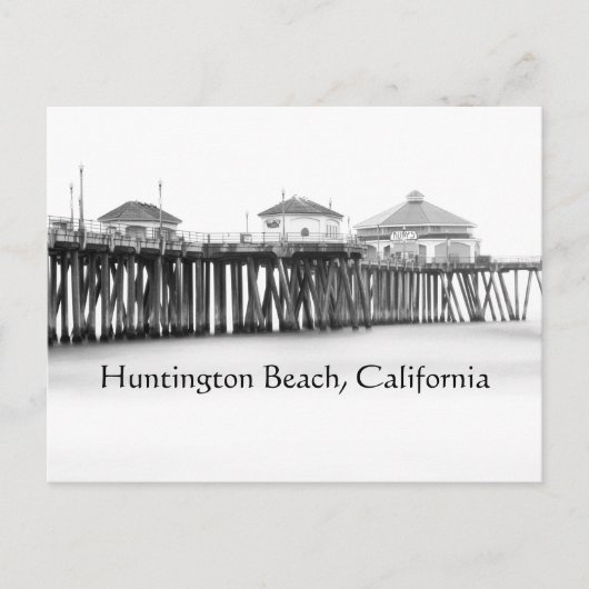 Huntington Beach , California Pier Briefkaart (Voorkant)