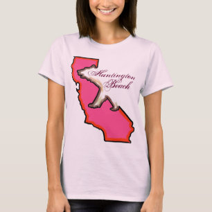 Huntington Beach California roze dames tank