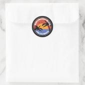Huntington Beach California Sunset Classic Round S Ronde Sticker (Tas)
