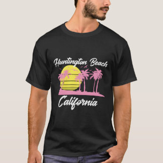 Huntington Beach California  Sunset Palm Tr T-shirt