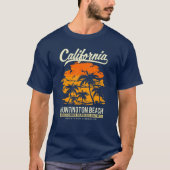 Huntington Beach California Sunset T-shirt (Voorkant)