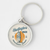 Huntington Beach California Surfer Paradise Sleutelhanger (Voorkant)