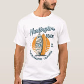 Huntington Beach California Surfer Paradise T-shirt (Voorkant)