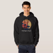 Huntington Beach California Surfing Surfer  Hoodie (Voorkant volledig)