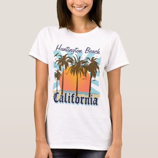 Huntington Beach California T-shirt (Voorkant)