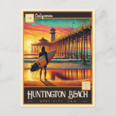 Huntington Beach, Californië |  BRIEFKAART (Voorkant)