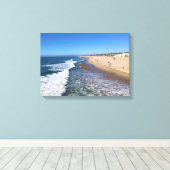Huntington Beach, Californië Canvas Afdruk (Insitu (Houten vloer))
