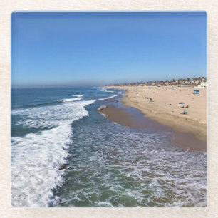 Huntington Beach, Californië Glazen Onderzetter