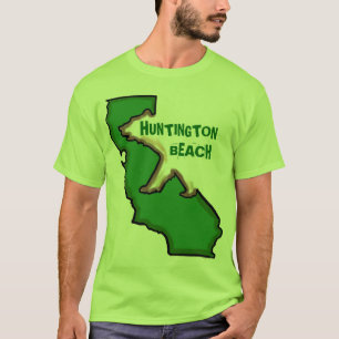 Huntington Beach Californië groene staat jongens t T-shirt