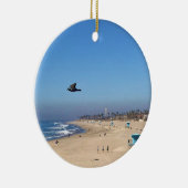 Huntington Beach, Californië Keramisch Ornament (Rechts)