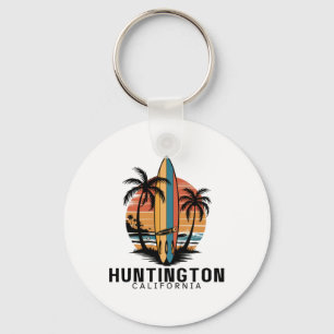 Huntington Beach Californië Surfen Surfer Sleutelhanger
