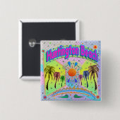 Huntington Beach Calm Desire Button (Voorkant /achterkant)