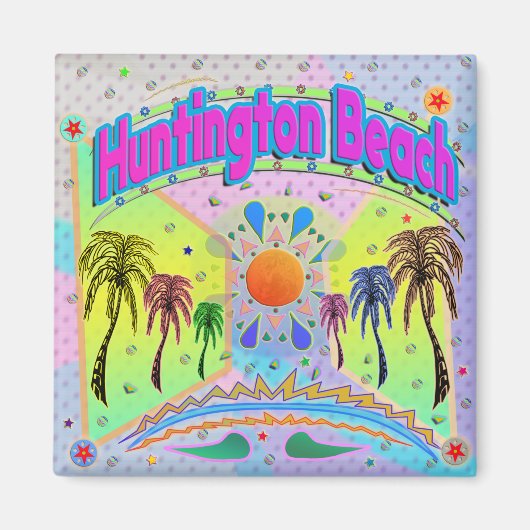 Huntington Beach Calm Desire Magnet (Voorkant)