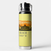 Huntington Beach City Silhouette Waterfles (Achterkant)