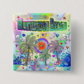 Huntington Beach Deep Dream Button (Voorkant)