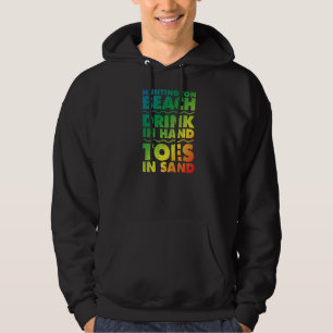 Huntington Beach Drink in handspeelgoed in zandspi Hoodie