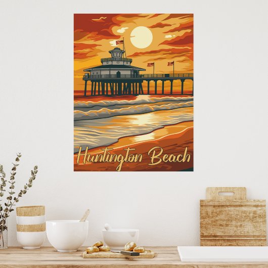 Huntington Beach - Een ontploffing uit het verlede Poster (Keuken)