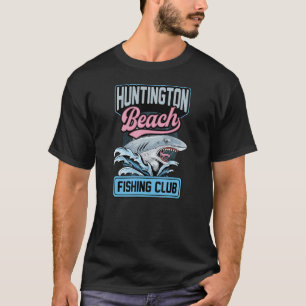 Huntington Beach Fishing Club Zoutwatervissen Ca T-shirt