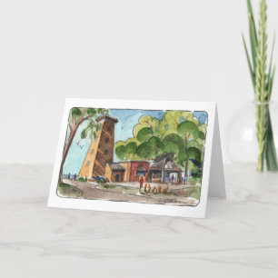Huntington Beach Folded Notecard Kaart