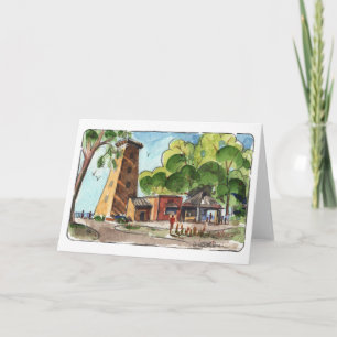 Huntington Beach Folded Wenskaart Kaart