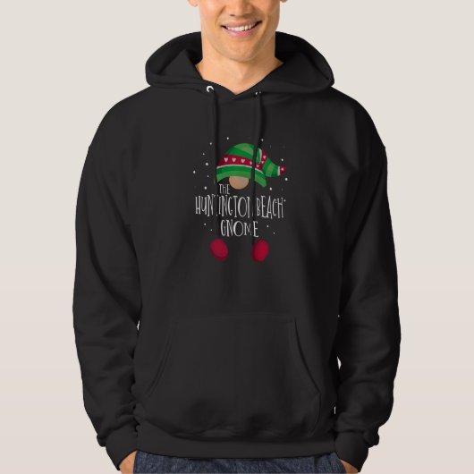 Huntington Beach Gnome Family Matching Christmas P Hoodie (Voorkant)