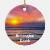 Huntington Beach Holiday Ornament (Voorkant)