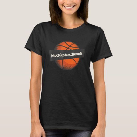 Huntington Beach Hometown Basketball Player Sports T-shirt (Voorkant)