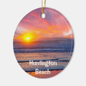 Huntington Beach Kerstversiering Keramisch Ornament (Links)