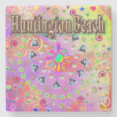 Huntington Beach Lucky Golden Onderzetter (Voorkant)