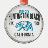 Huntington Beach Metalen Ornament (Voorkant)