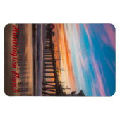 Huntington Beach Pier bij zonsondergang Magneet (Horizontaal)