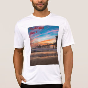 Huntington Beach Pier bij zonsondergang T-shirt
