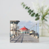 Huntington Beach Pier Briefkaart (Staand voorkant)