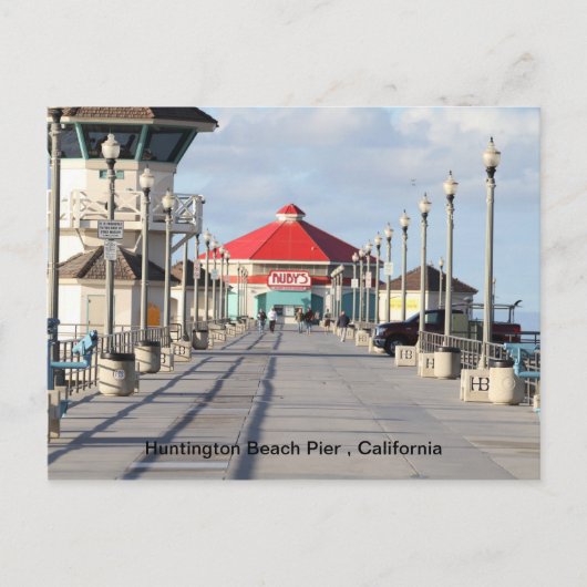 Huntington Beach Pier Briefkaart (Voorkant)