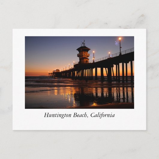 Huntington Beach Pier Briefkaart (Voorkant)