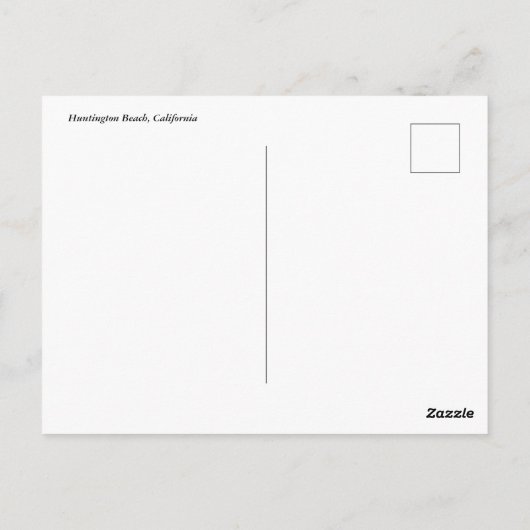 Huntington Beach Pier Briefkaart (Achterkant)