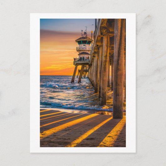 Huntington Beach Pier Briefkaart (Voorkant)