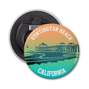 Huntington Beach Pier Button Flesopener