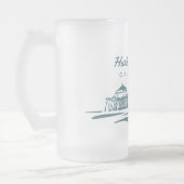 Huntington Beach Pier, CA - aangepaste illustratie Matglas Bierpul (Links)