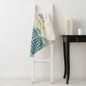 Huntington Beach Pier, CA - aangepaste illustratie Sherpa Deken (In situ)