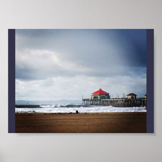 Huntington Beach Pier, CA Poster (Voorkant)