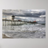 Huntington Beach pier " Ca Poster (Voorkant)