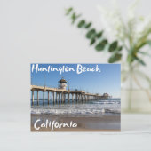 Huntington Beach Pier California Briefkaart (Staand voorkant)