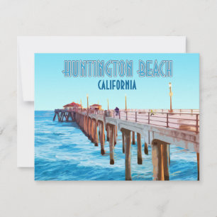 Huntington Beach Pier California Flat Kaart