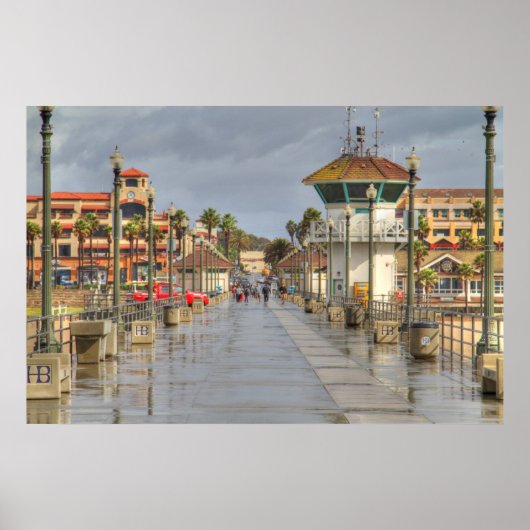 Huntington Beach Pier California Poster (Voorkant)