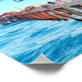 Huntington Beach Pier California  Poster (Hoek)