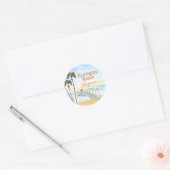 Huntington Beach Pier California Ronde Sticker (Envelop)