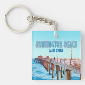 Huntington Beach Pier California  Sleutelhanger (Voorkant)