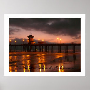Huntington Beach Pier California Verenigde Staten Poster